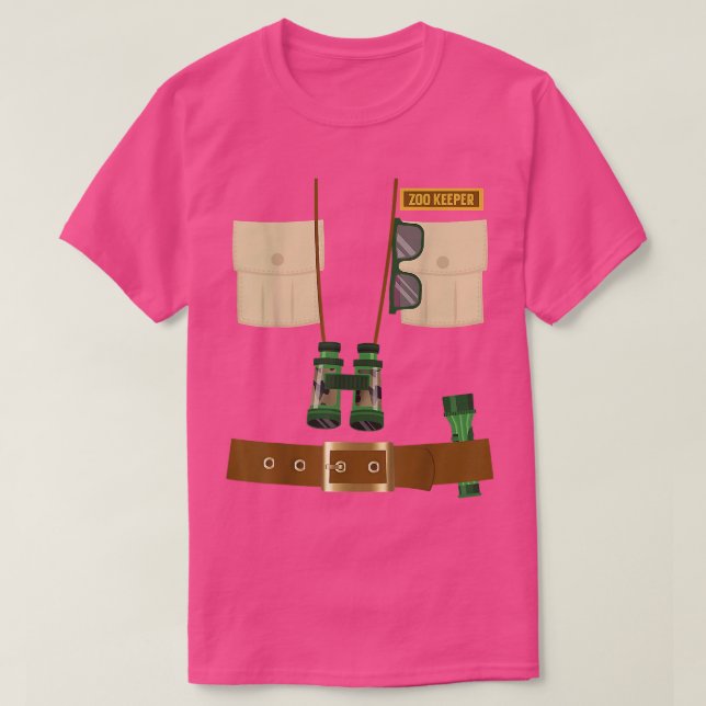 T-shirt Zoo Keeper Halloween Costume do-it-yourself Cadeau (Design devant)