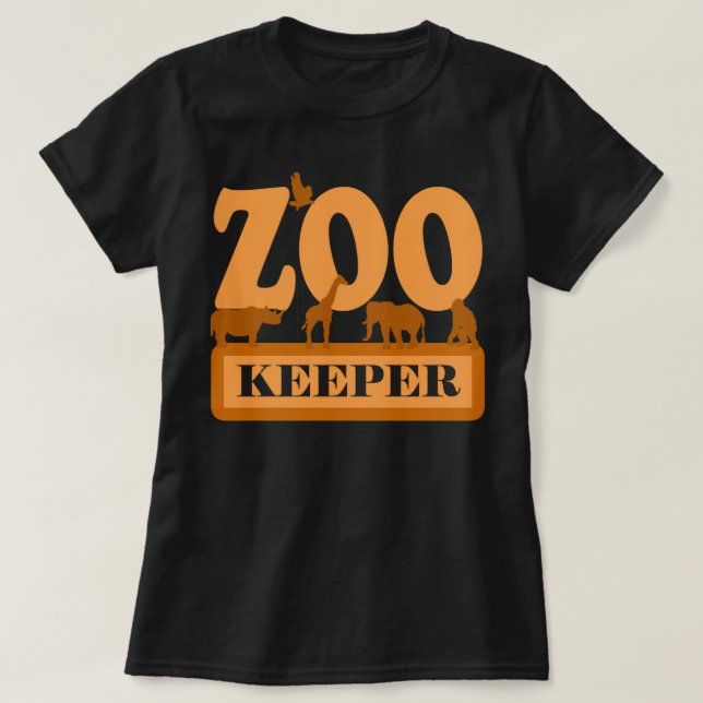 T-shirt Zoo Keeper Shirt Jungle Safari Amoureux des animau (Design devant)