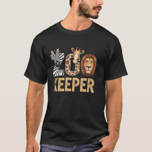 T-shirt Zoo Keeper Wildlife Lion Zebra Giraffe Animal Love