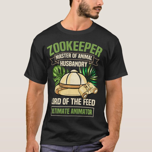 T-shirt Zoo Keeper Zookeeper Animal Keeper Zoologie Étudia (Devant)