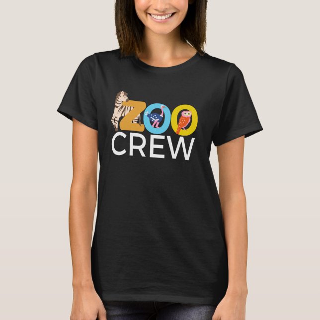 T-shirt Zoo Safari Crew Zoo Field Trip Wild Squad Correspo (Devant)
