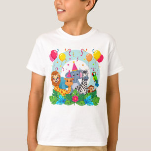 T-shirt zoo Safari Jungle Aventure pour les Enfants 