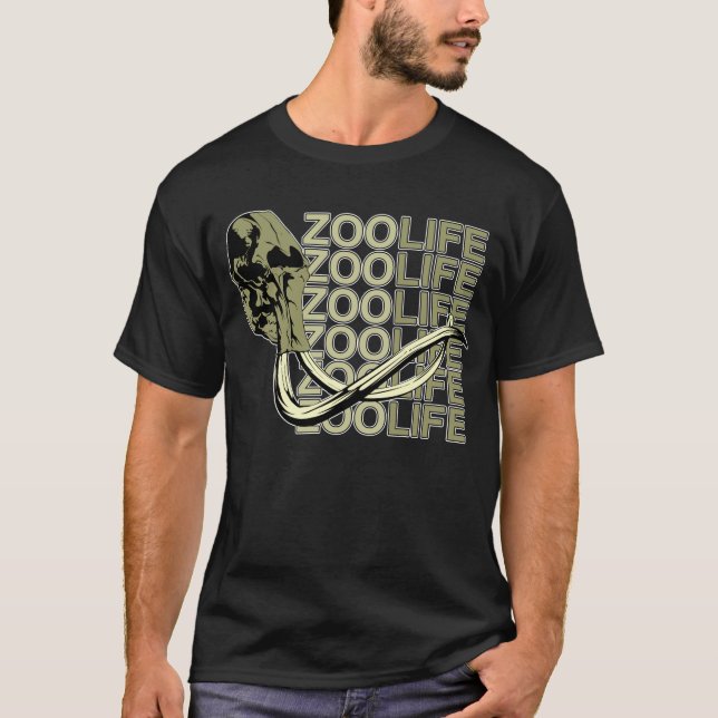 T-shirt Zoo Vie Cerveau animal (Devant)