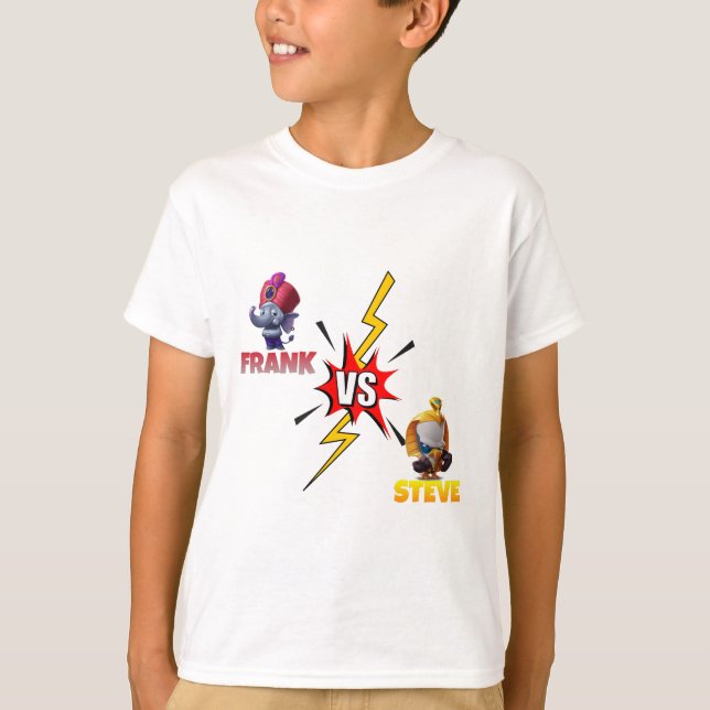 T-shirt Zooba jeu franc vs Steve (Devant)