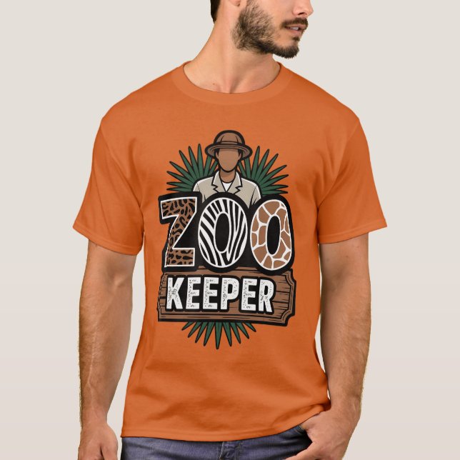 T-shirt Zookeeper Costume Women Safari Halloween Party (Devant)