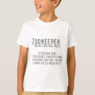 T-shirt Zookeeper Définition Gardien de zoo Animaux et