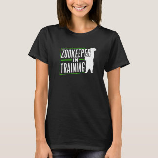 T-shirt Zookeeper In Training Keeping Job Zookeepping Zoo