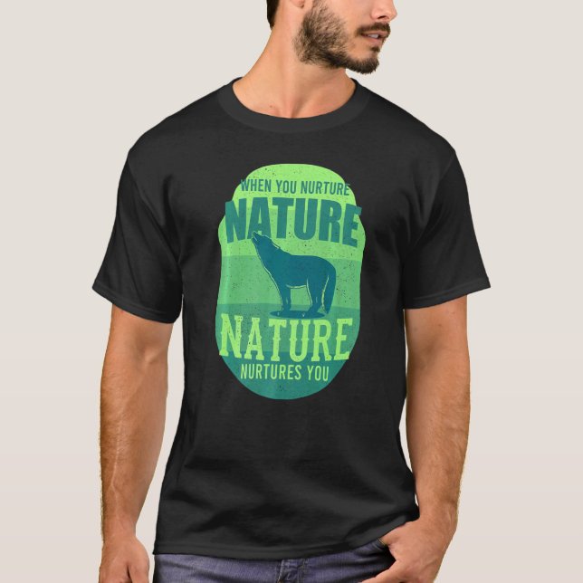 T-shirt Zookeeper pour la conservation de la faune (Devant)