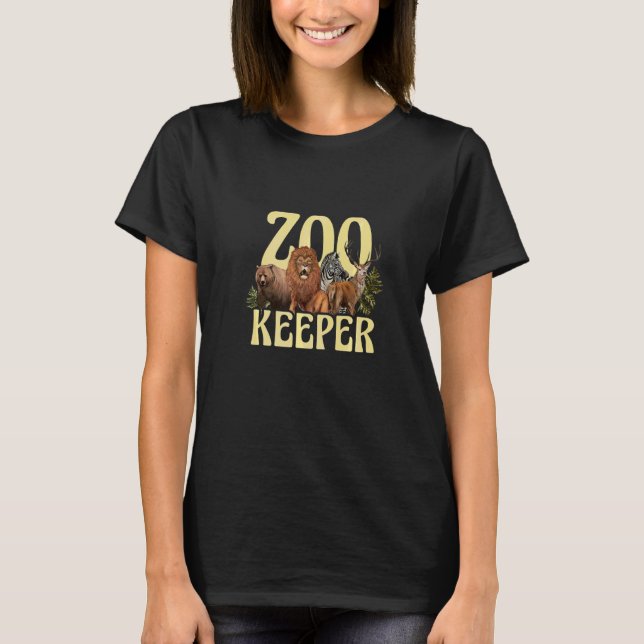 T-shirt Zookeeper Safari Animal Keeper Zoologie Zookeeper (Devant)