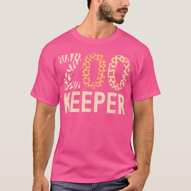 T-shirt Zookeeper Zoo Animals Safari Zoo Keeper - print (Devant)
