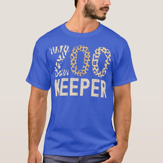 T-shirt Zookeeper Zoo Animals Safari Zoo Keeper - print 1 (Devant)