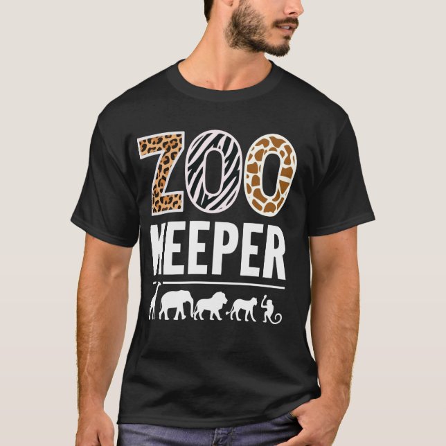 T-shirt Zookeeper Zoo Animaux Zoo Keeper Zoos (Devant)