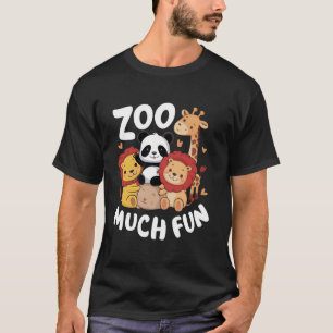 T-shirt Zookeeper Zoo Beaucoup d'animaux amusants Panda Li