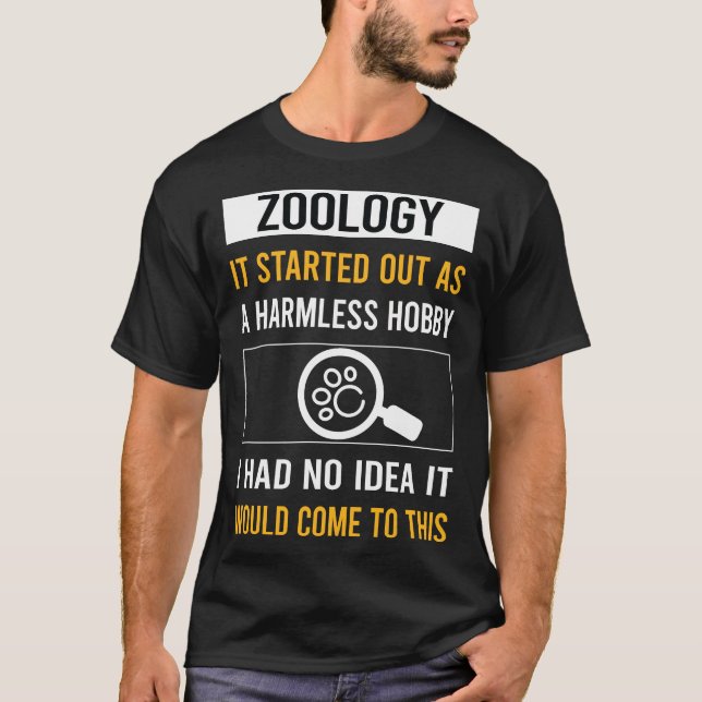 T-shirt Zoologie Hobby sans danger (Devant)