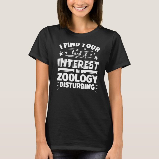 T-shirt Zoologie  Manque d'Intérêt (Devant)