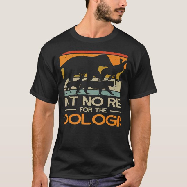 T-shirt Zoologist Zookeeping Wildlife Zoology Zoo Employee (Devant)