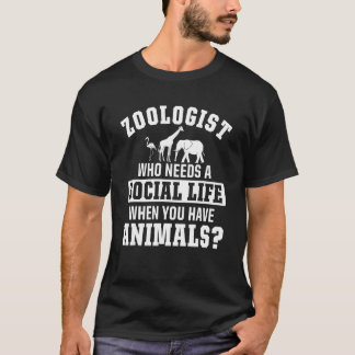 T-shirt Zoologist Zookeeping Zoo Wildlife Nature Zoology
