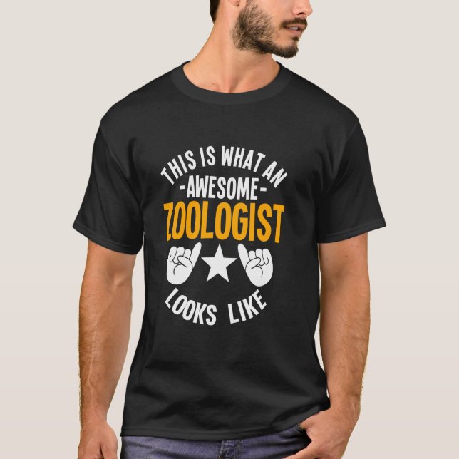 T-shirt Zoologiste Awesome Scientifique Biologiste Amoureu (Devant)