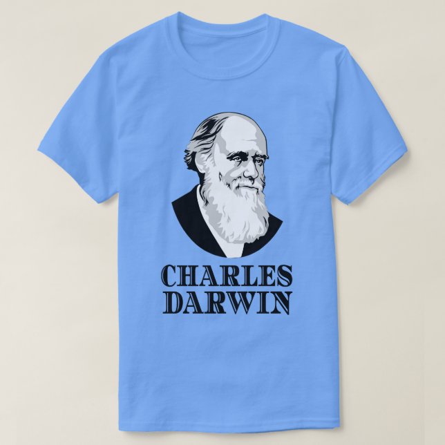 T-shirt Zoologiste botaniste Charles Darwin Evolution (Design devant)