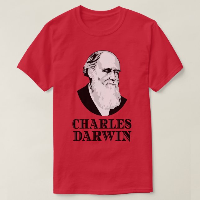 T-shirt Zoologiste botaniste Charles Darwin Evolution (Design devant)
