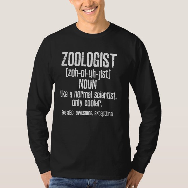 T-shirt Zoologiste Cool scientifique (Devant)