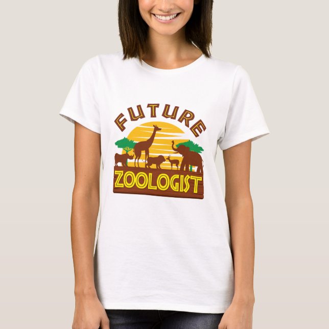 T-shirt Zoologiste de l'avenir Zoo Animaux Biologiste de l (Devant)