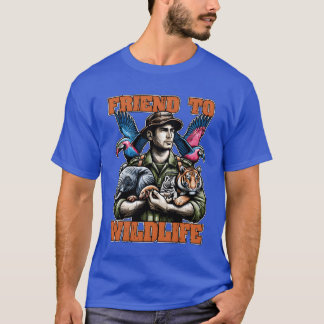 T-shirt Zoologiste Friendo Amoureux des animaux de la faun