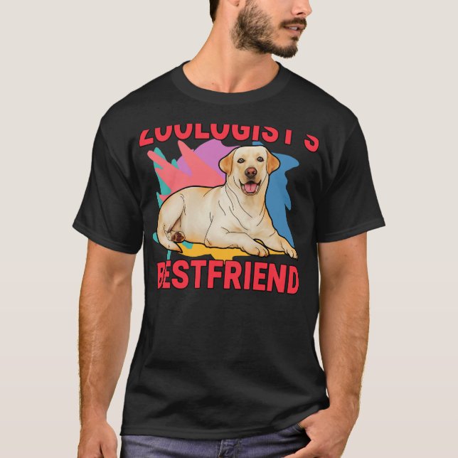 T-shirt Zoologiste S Bestfriend Labrador Retriever Chien M (Devant)