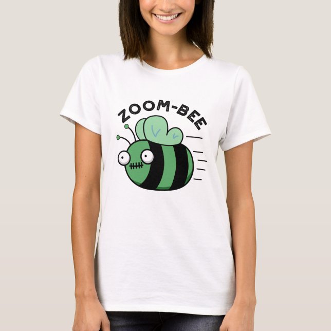 T-shirt Zoom-bee Drôle Halloween Zombie Bee Pun (Devant)