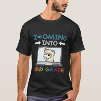 T-shirt Zoom en 3e année Virtual Retour à l'école enfant