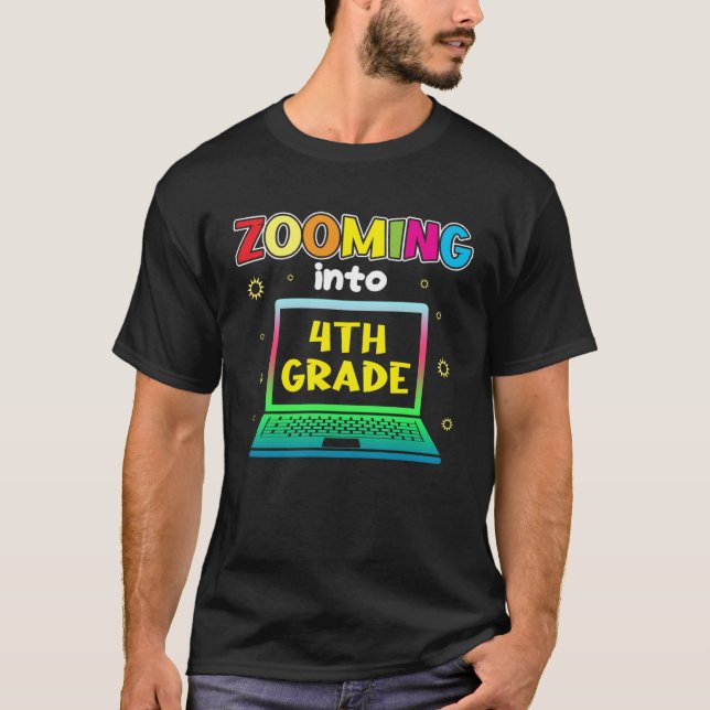 T-shirt Zoom sur la 4e année (Devant)