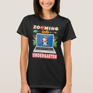 T-shirt Zoom sur la maternelle virtuelle licorne Ki