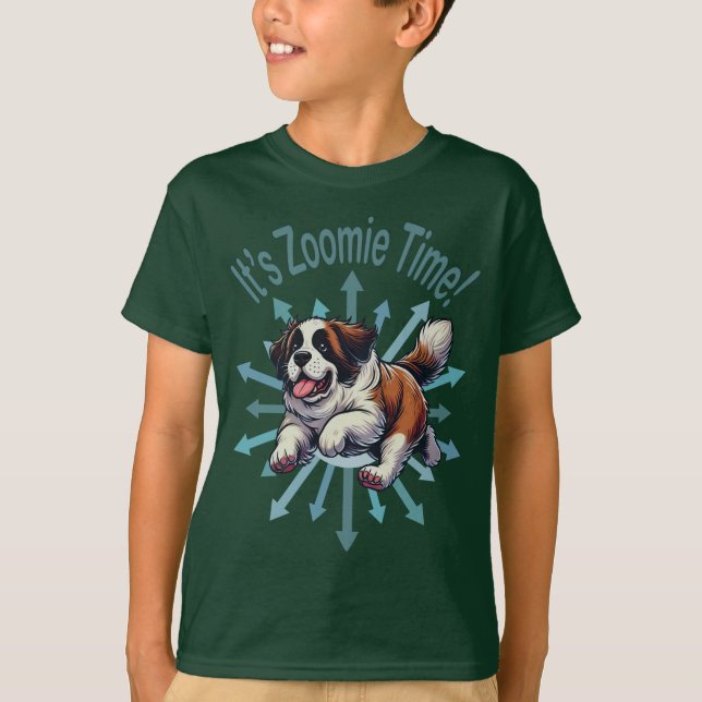 T-shirt Zoomie Heure Saint Bernard (Devant)