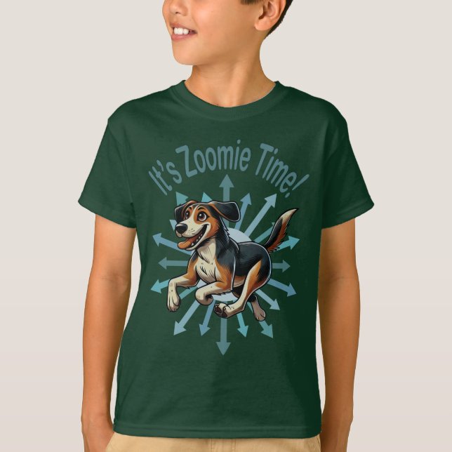 T-shirt Zoomie Time Medium Mutt (Devant)