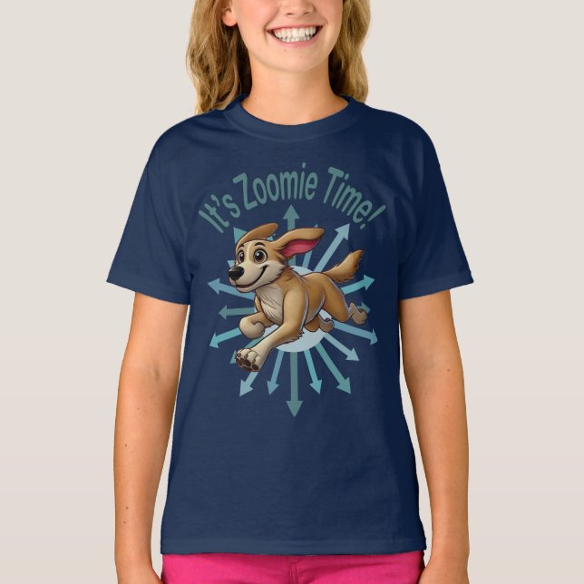 T-shirt Zoomie Time Medium Tan Mutt (Devant)