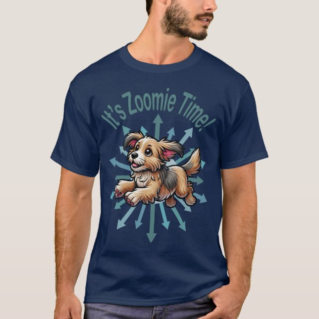 T-shirt Zoomie Time Small Mutt (Devant)