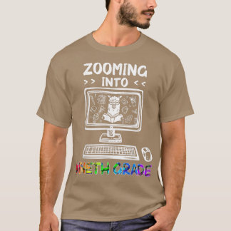 T-shirt Zooming Into 9th Grade Retour à l'école 2020 Cute 