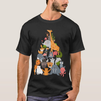 T-shirt Zoorip Animal Pyramid friend
