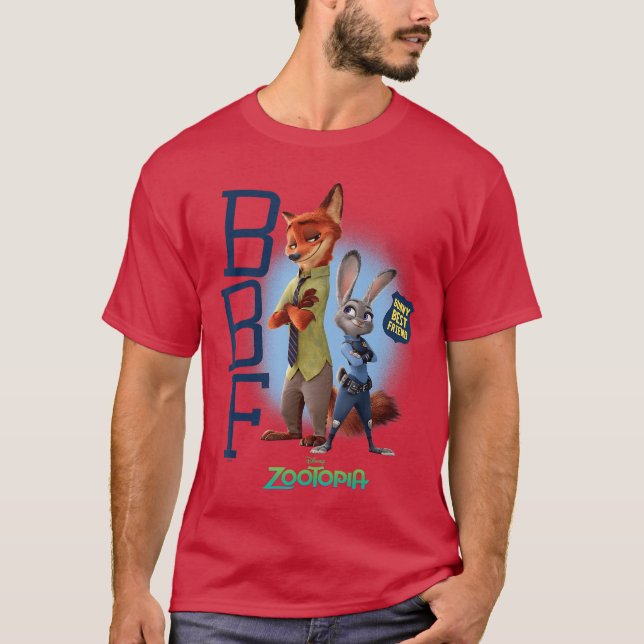 T-shirt Zootopia Judy and Nick Bunnys Best Friend BBF funn (Devant)