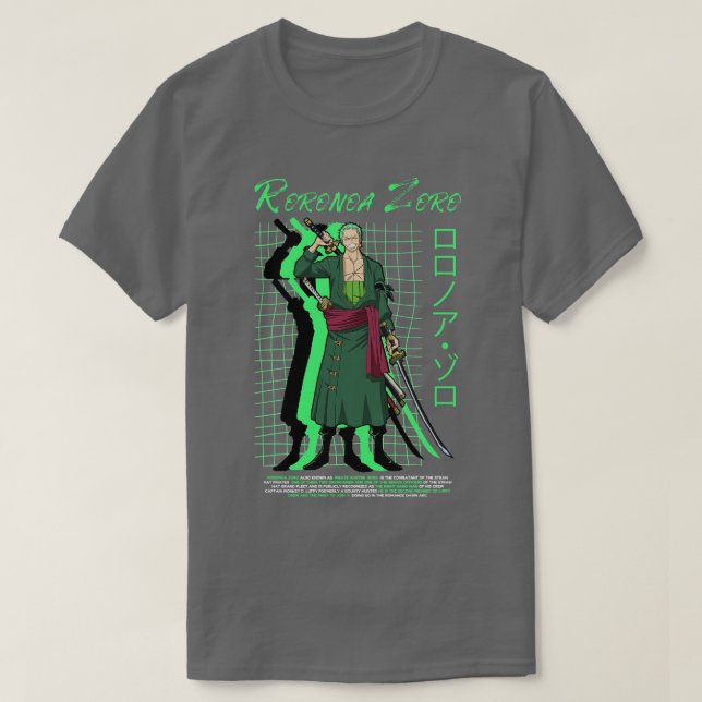T-shirt Zoro dans le style Streetwear (Design devant)