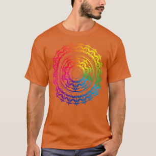 T-shirt Zozo arc-en-ciel mandala Meilleurs voeux multicolo