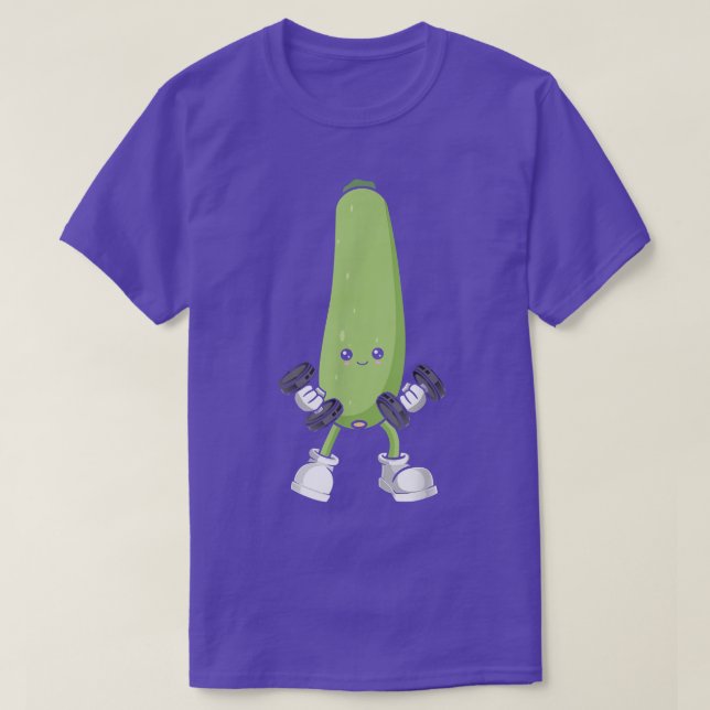 T-shirt Zucchini, Bodybuilding Fitness Gym Gear Workout Ve (Design devant)