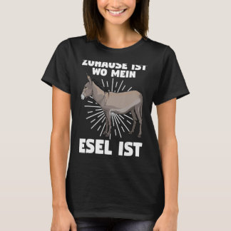 T-shirt Zuhause son deux mein Esel ist Donkey