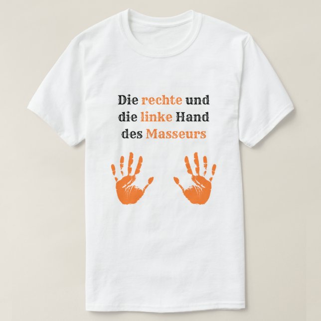 T-Shirt zum Schmunzeln für Masseure (Design devant)