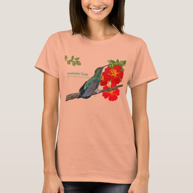 T-shirt Zumbador Verde de Porto Rico/Chemise Mango Verte (Devant)