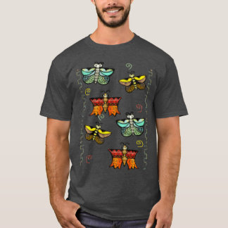 T-shirt Zuni Butterfly Folk Art