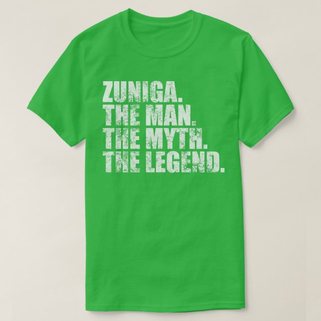 T-shirt ZunigaZuniga Nom de famille Zuniga Nom de famille  (Design devant)