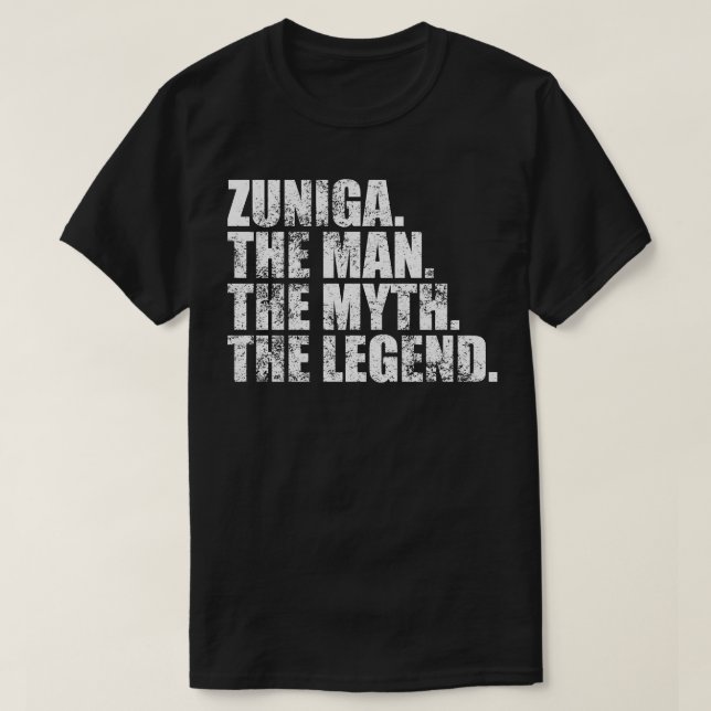 T-shirt ZunigaZuniga Nom de famille Zuniga Nom de famille  (Design devant)