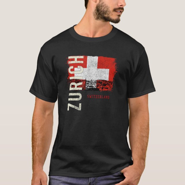 T-shirt Zurich Suisse Europe (Devant)