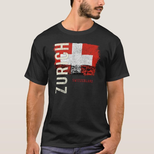 T-shirt Zurich Suisse Europe (Devant)